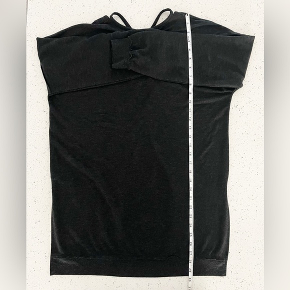 Cupio Long Sleeve Top Women’s Medium Dark Gray Thnic - Picture 6 of 6